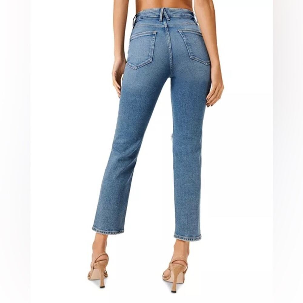 NWT Good American Good Vintage Straight Leg Ankle Jeans in Blue800 Size 2/26 - Picture 7 of 14